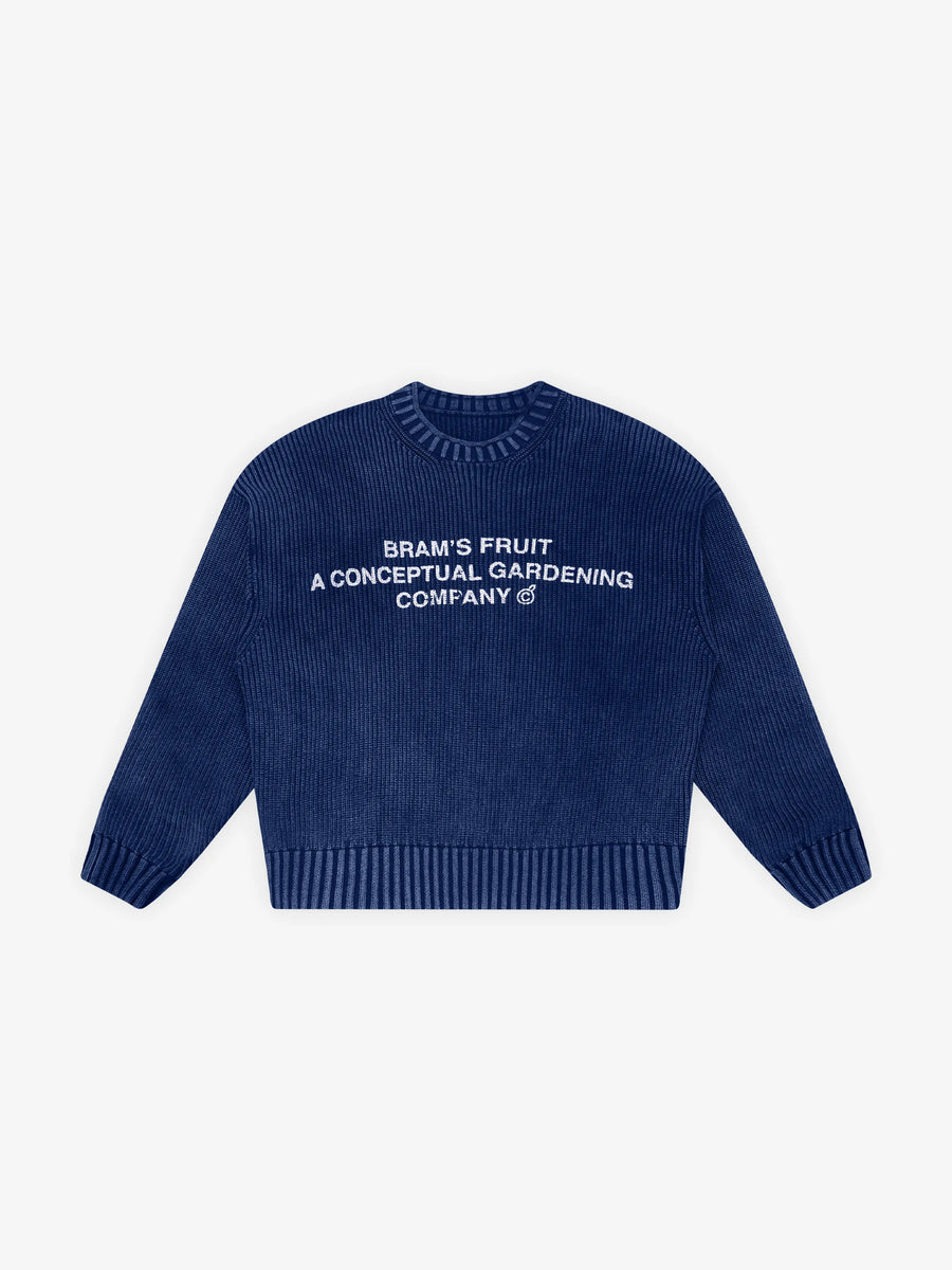 Stamp Knit Bram's Fruit navy, détail artwork stamp — photo 6
