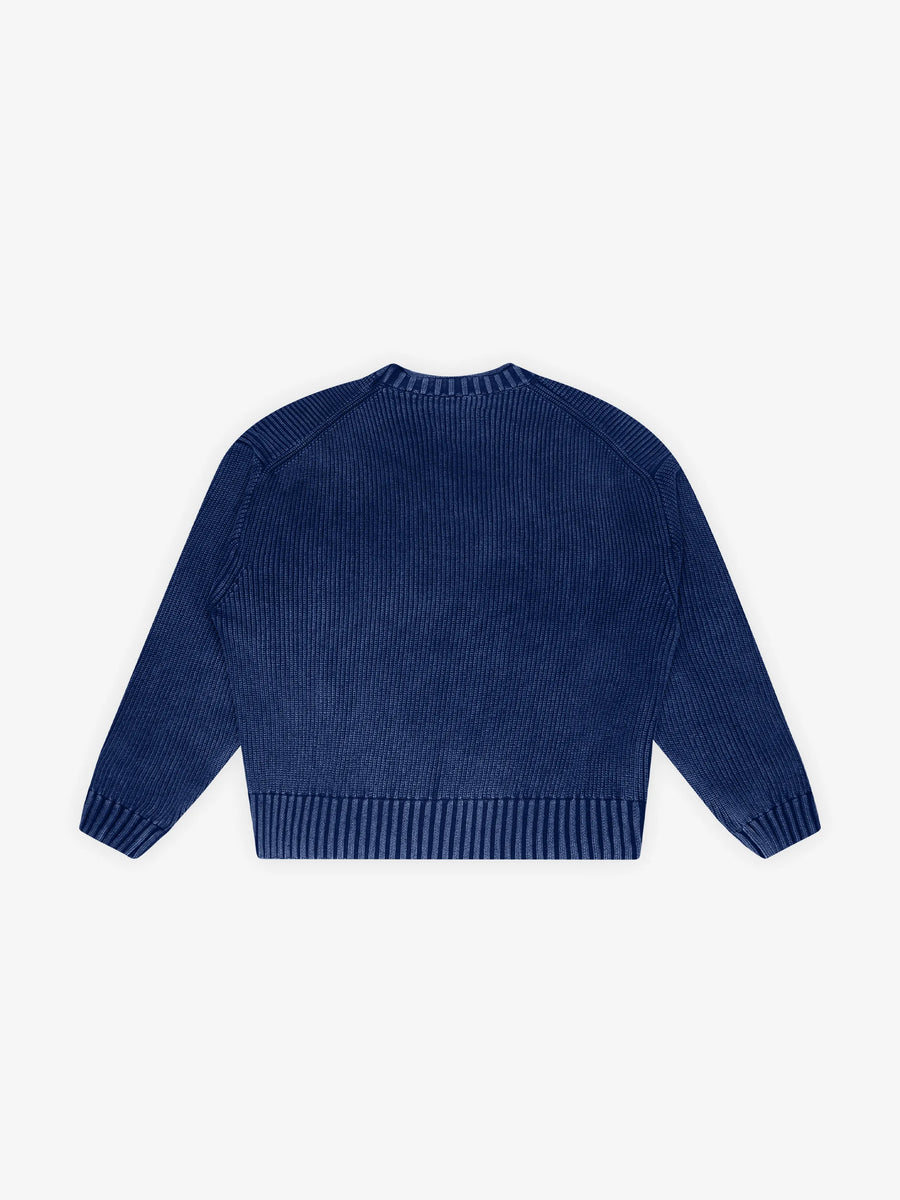 Stamp Knit Bram's Fruit navy, détail col — photo 7