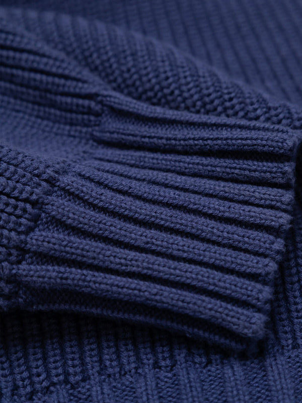 Stamp Knit - Navy