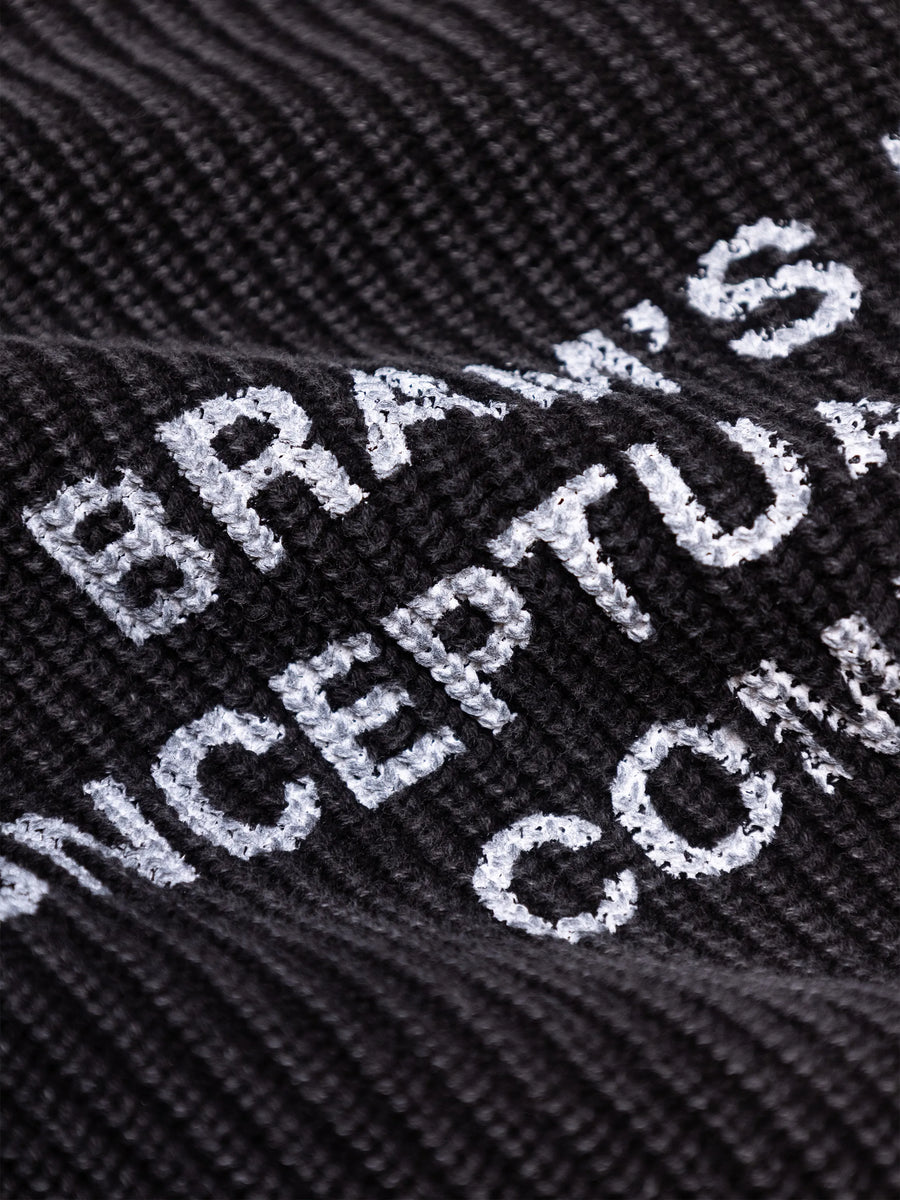 Stamp Knit Bram's Fruit charcoal black, détail artwork stamp — photo 5