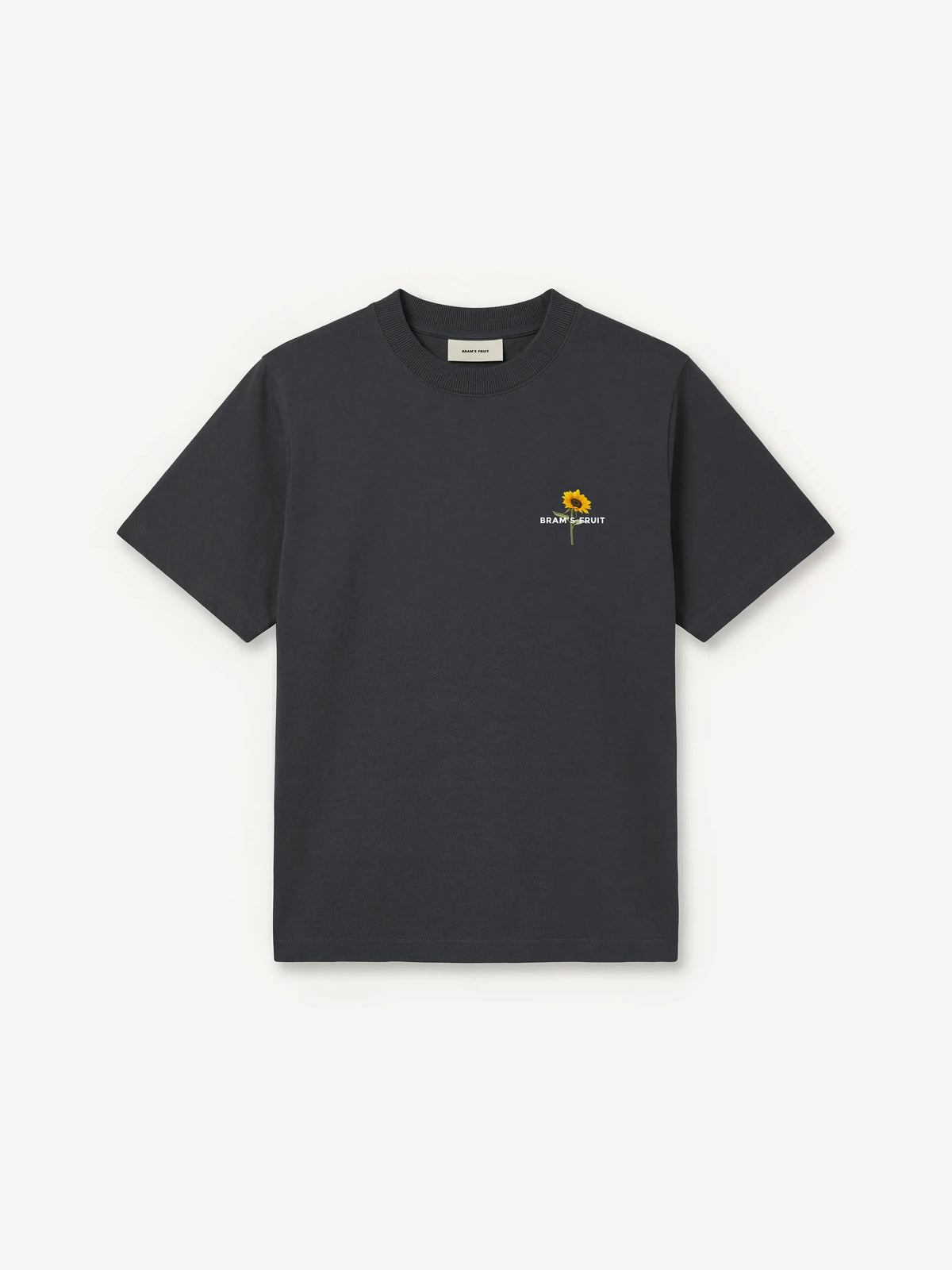 Sunflower T-shirt Bram's Fruit shadow black, artwork tournesol sur la poitrine — photo 1