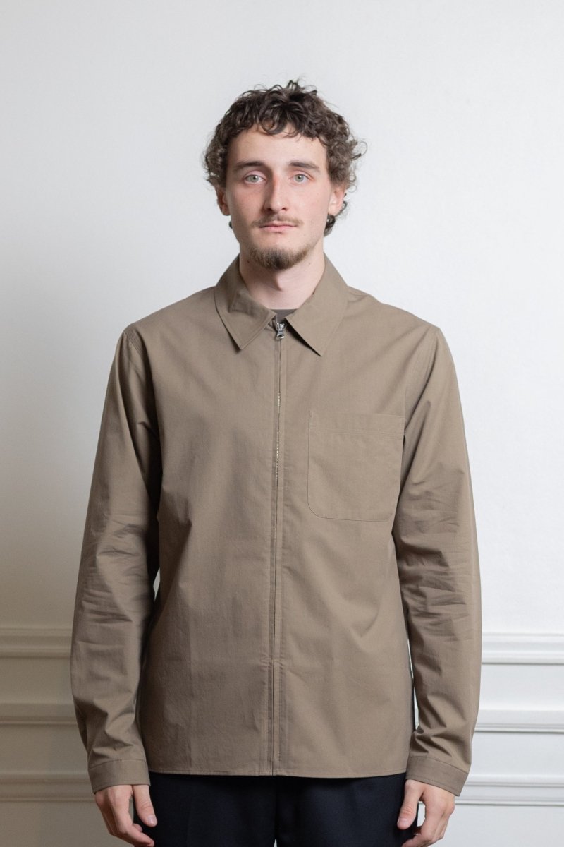  Surchemise Another Aspect Zip Shirt JPN ishi beju détail coton japonais
Image — photo 2