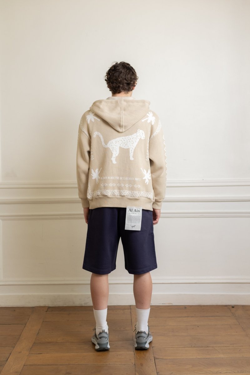 Sweat zippé Al Ain AHZZ Leopard cord produit — photo 2