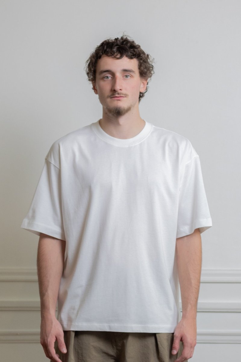 T-shirt YMC Earth Triple blanc détail col côtelé
Image 