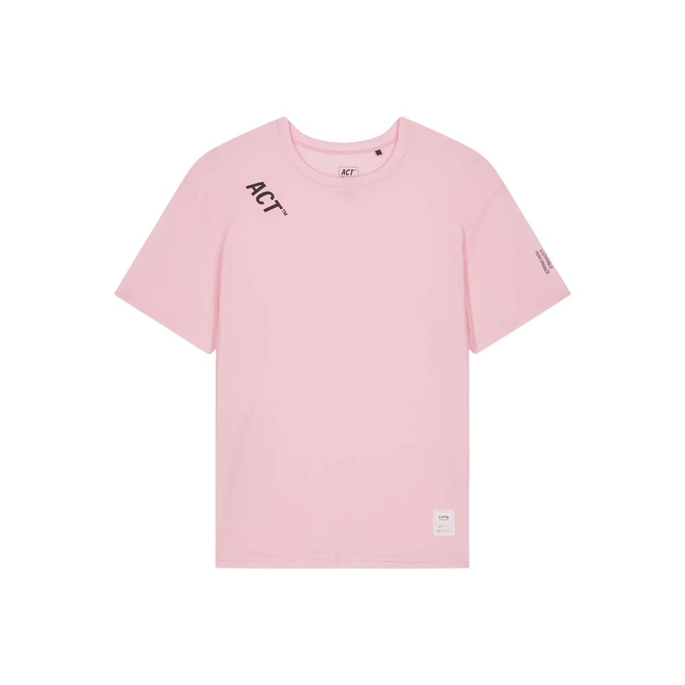 BIOPERF T-SHIRT - Rose ACT RUNNING - vue de face