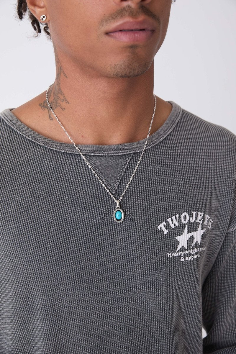 Twojeys Icon Link Turquoise Necklace porté — photo 2
