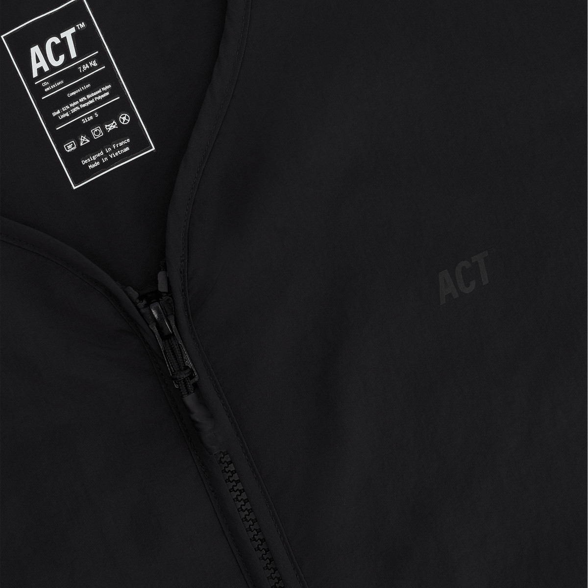 ShellLight Windbreaker Vest Femme Noir - ACT Running - Aura Store - vue 3 — photo 3