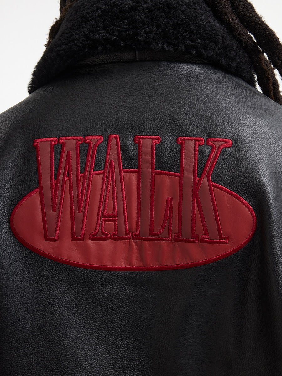 Walk in Paris x Schott NYC Onyx flight jacket - Aura Store - vue 10