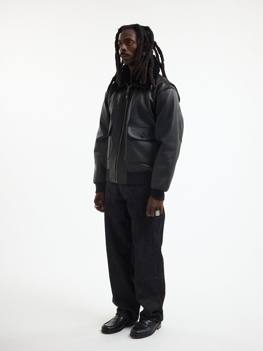 Walk in Paris x Schott NYC Onyx flight jacket - Aura Store - vue 7