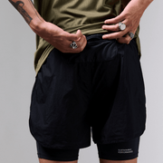 ShellLight Short 2en1 Noir - ACT Running - Aura Store - vue 7
