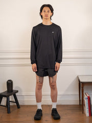 BioPerf - T-Shirt ML - Noir - ACT Running - vue portée en pied
