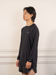 BioPerf - T-Shirt ML - Noir - ACT Running - vue de profil portée