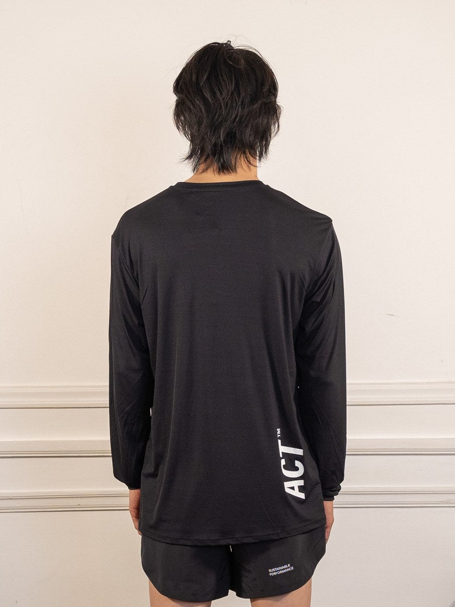 BioPerf - T-Shirt ML - Noir - ACT Running - vue de dos portée