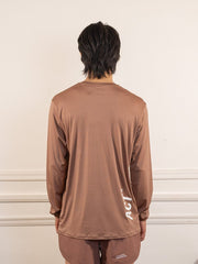 BioPerf - T-Shirt ML - Terracotta - ACT Running - vue de dos portée