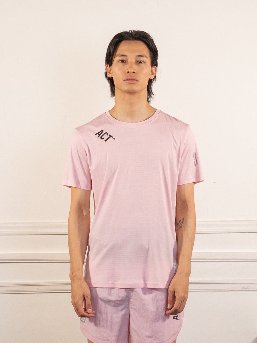 BioPerf - T-Shirt - Rose - ACT Running - vue de face portée