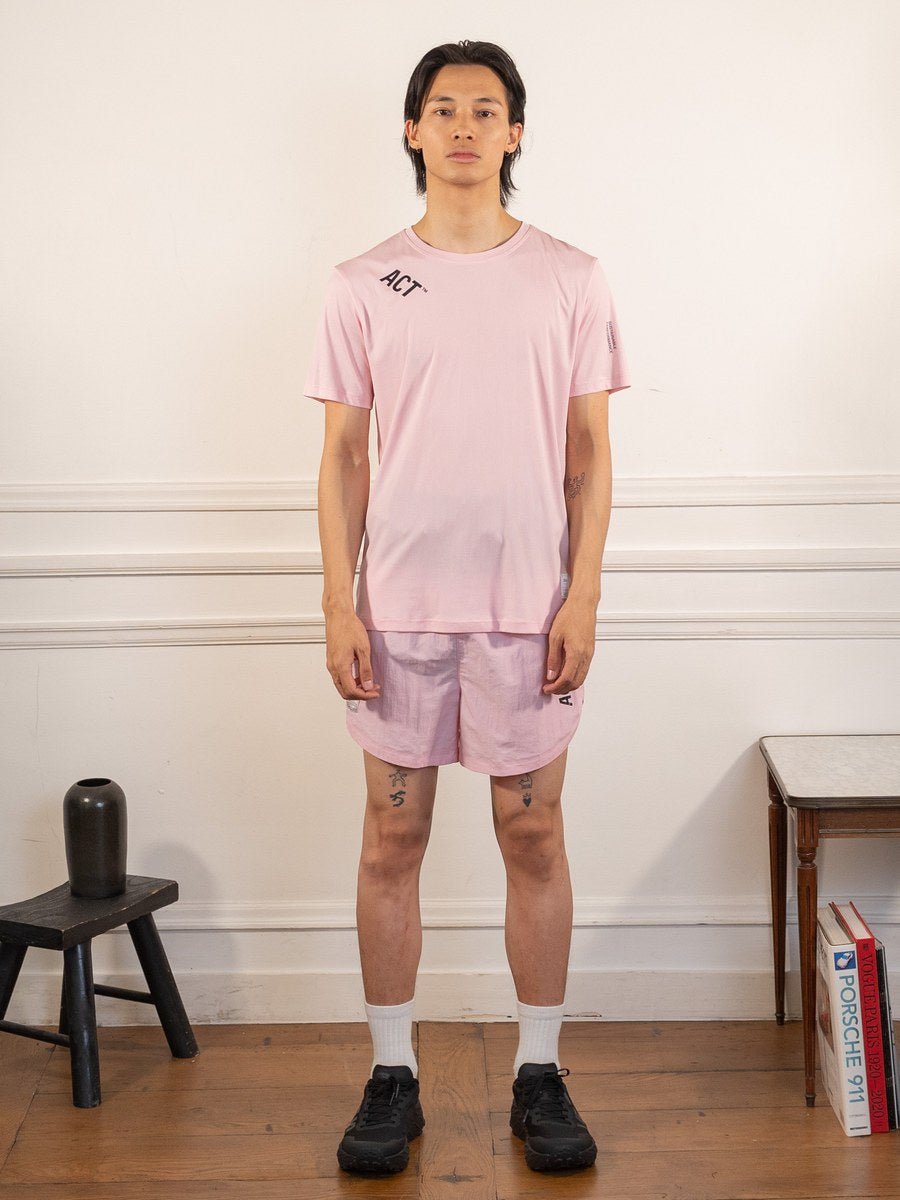 BioPerf - T-Shirt - Rose - ACT Running - vue portée en pied