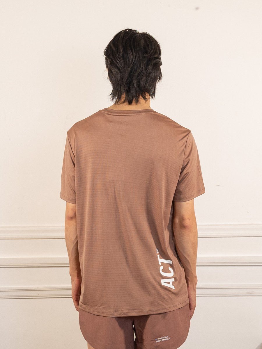 BioPerf - T-Shirt - Terracotta - ACT Running - vue de dos portée