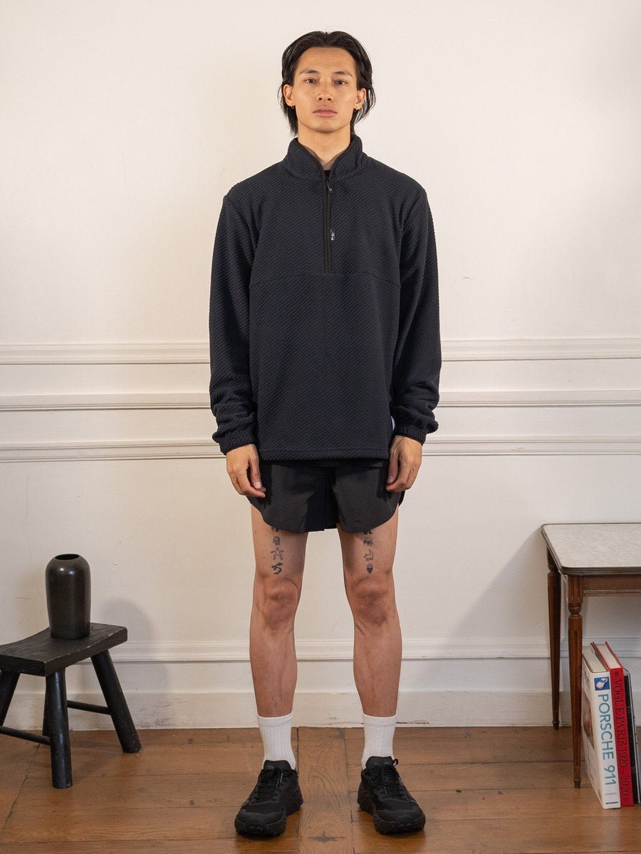 ThermoShell - Polaire - Noir - ACT Running - vue portée en pied