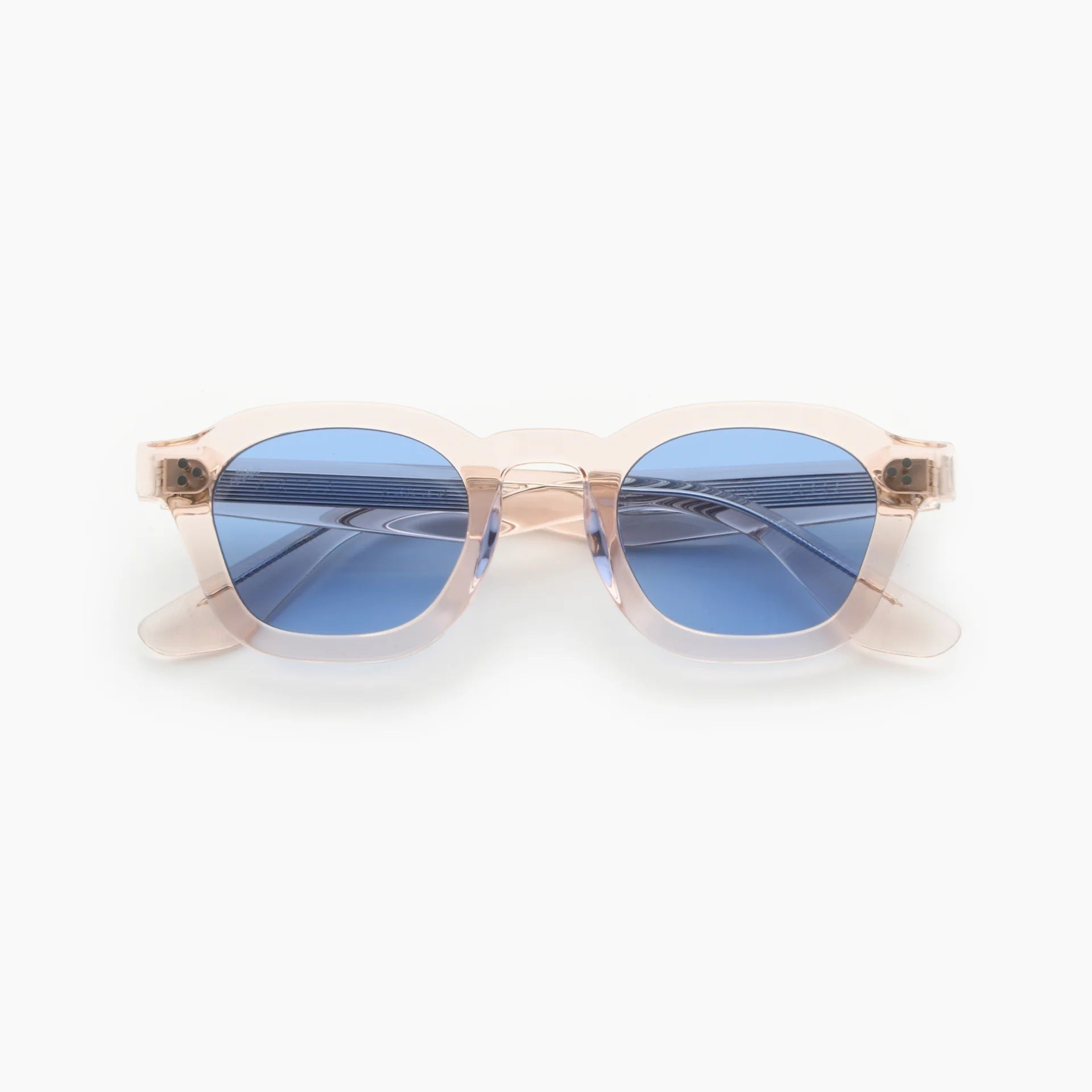 Lunettes de soleil Akila Logos monture champagne verres bleus azur boutique accessoires mode Rennes centre ville