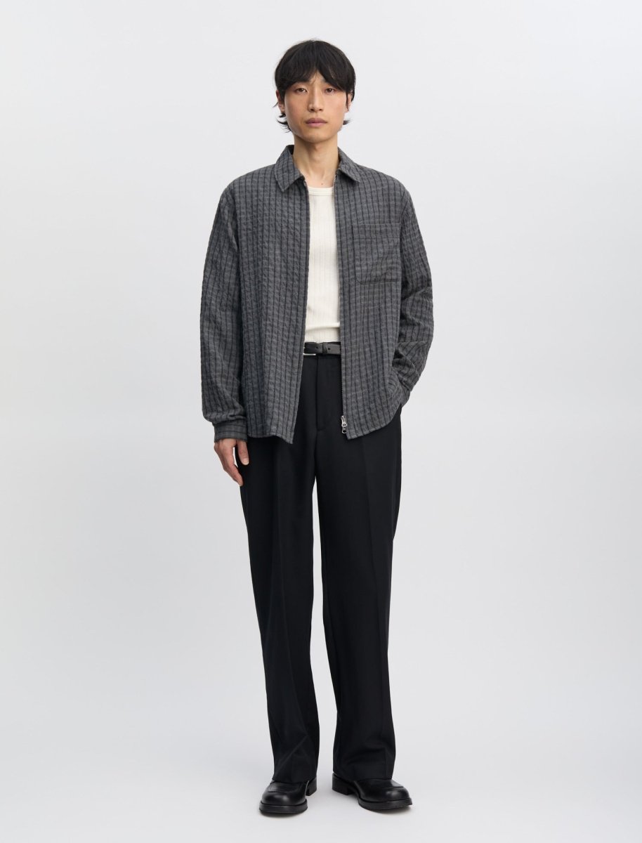 Another Aspect Overshirt 1.0 JPN Grey/Black Stripe - Aura Store — photo 1