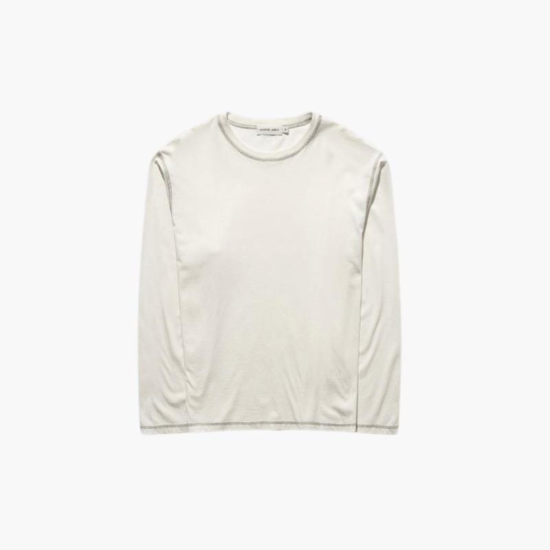 ANOTHER T-SHIRT 3.0, GREY/BURNT RED Another Aspect