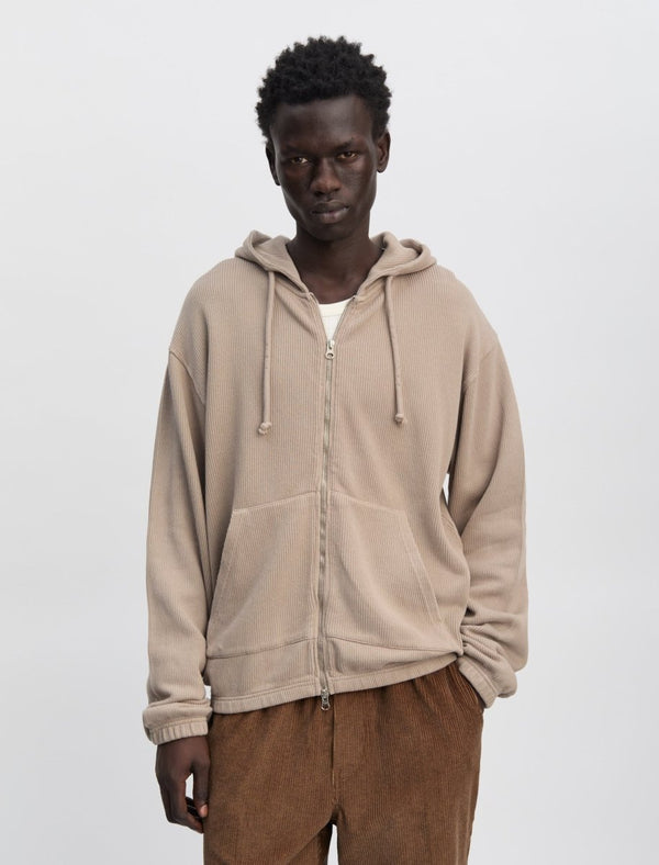 ANOTHER ZIP HOODIE 1.0, KHAKI