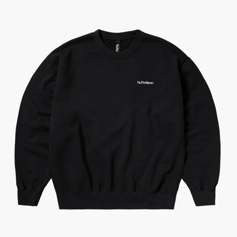 Sweatshirt noir homme logo Mini Problemo Aries boutique streetwear luxe Rennes centre ville