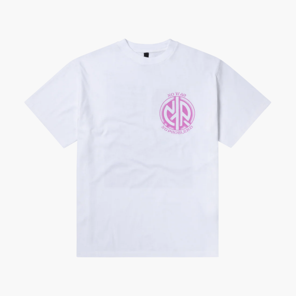 Détail imprimé No War sur coton premium disponible magasin mode homme Rennes — photo 1