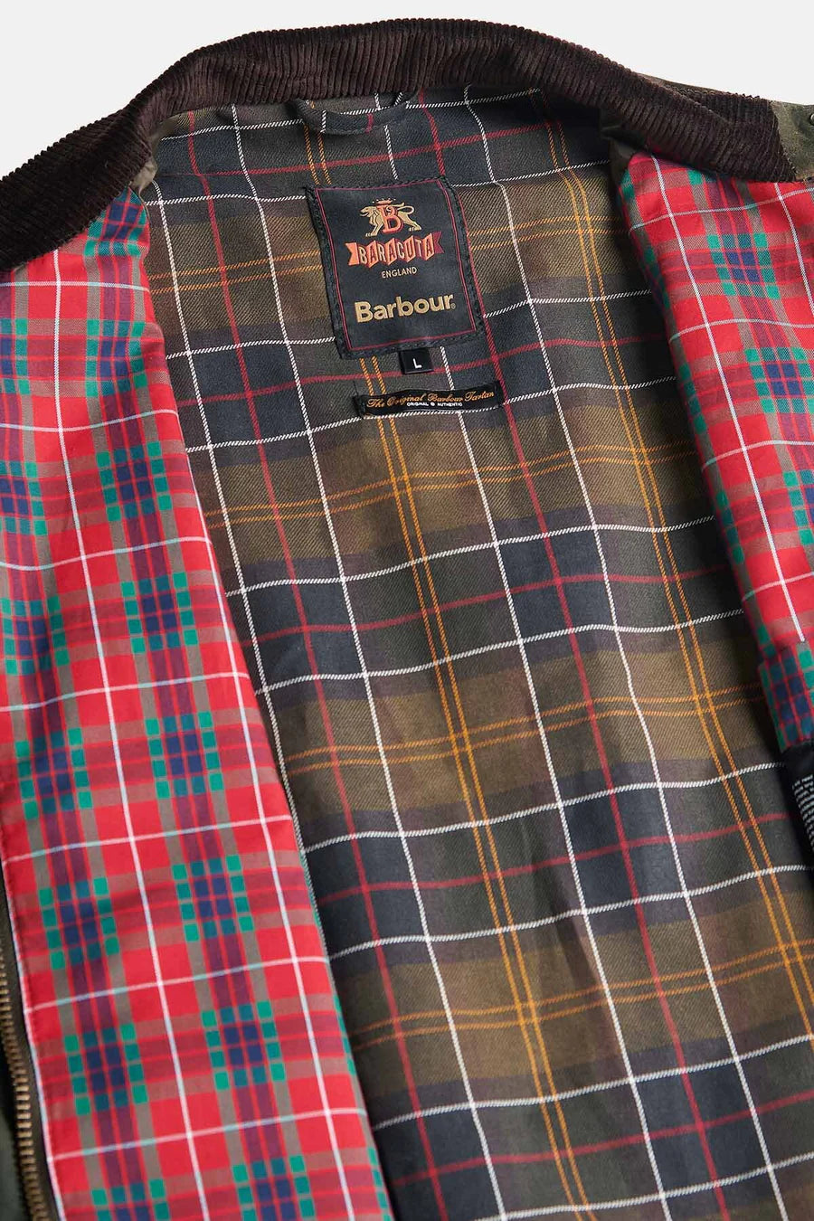 BARACUTA X BARBOUR PORTON WAX - OLIVE BARACUTA