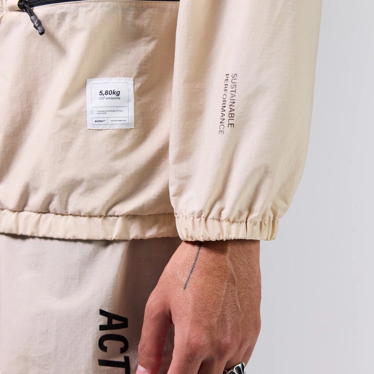 Coupe-vent BioRip Windbreaker Beige homme – boutique homme Rennes — photo 4