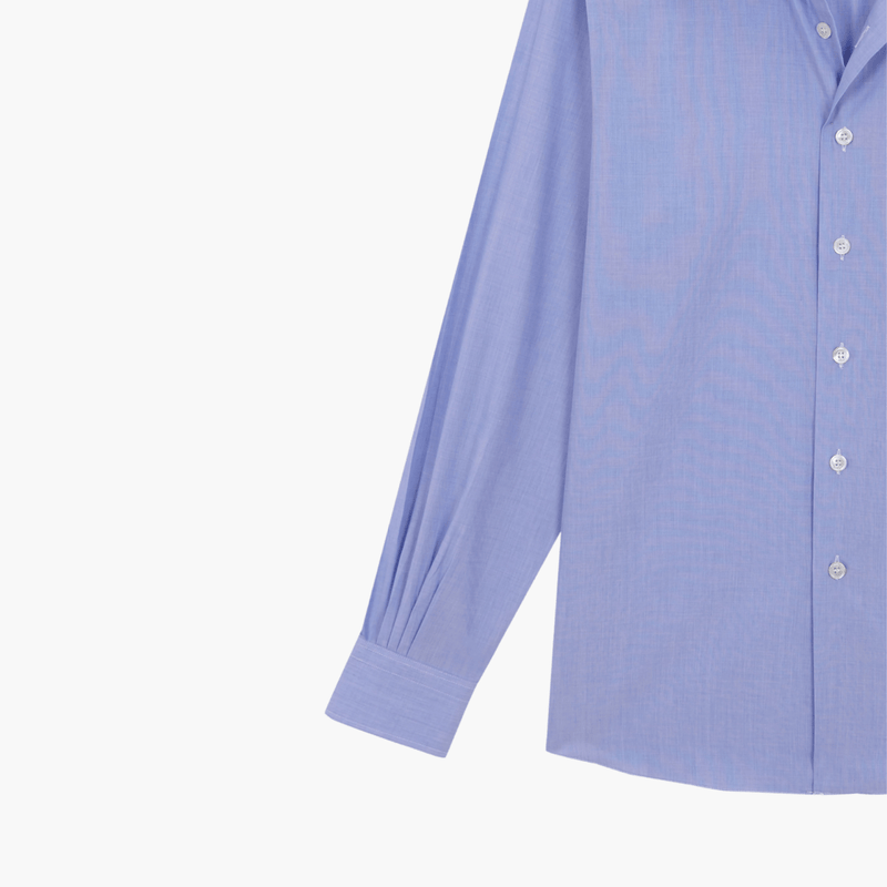 Blue Formal Shirt coton bleu clair – vêtements homme Rennes – Aura Store Rennes