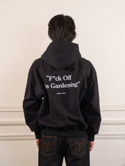F*ck Off I'm Gardening Hoodie - Black - Bram's Fruit - vue de dos portée