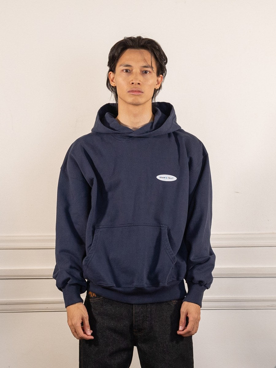 F*ck Off I'm Gardening Hoodie - Navy - Bram's Fruit - vue de face portée