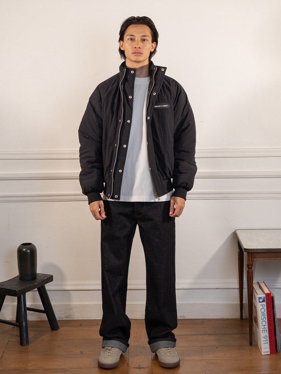 Reversible Bomber Jacket - Black - Bram's Fruit - vue portée en pied