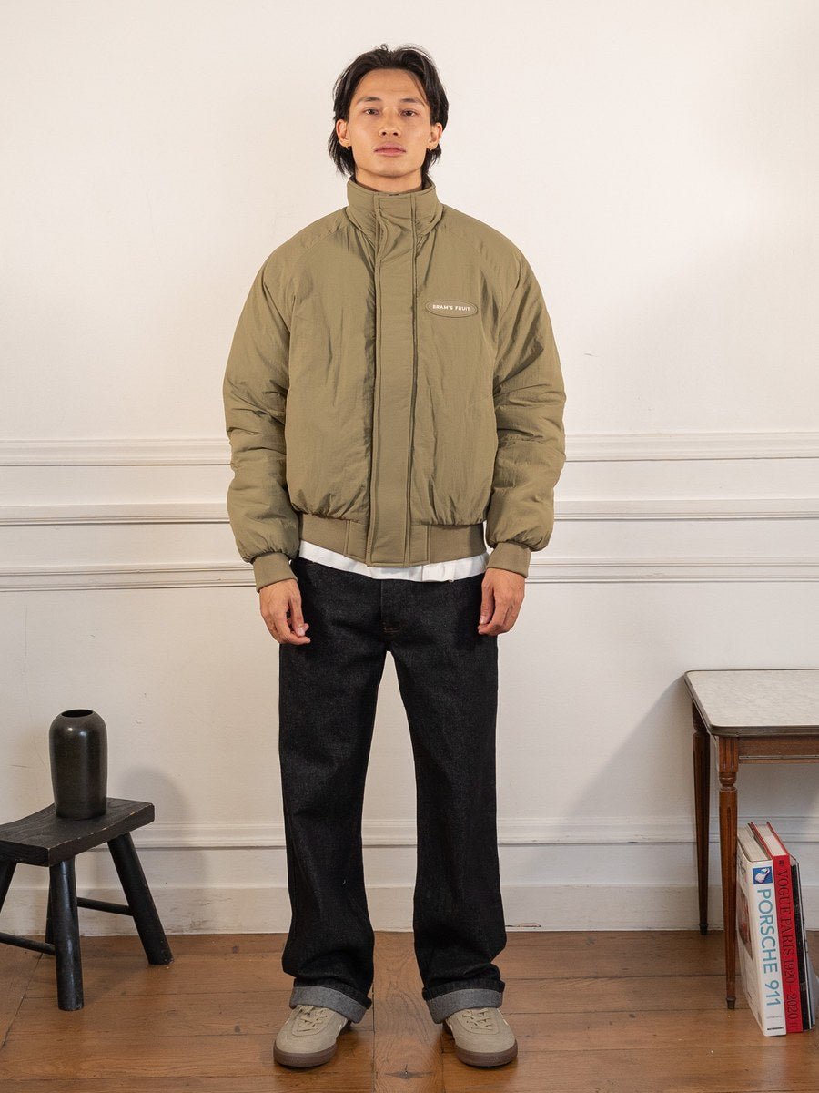 Reversible Bomber Jacket - Olive Green - Bram's Fruit - vue portée en pied