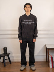 Stamp Knit - Charcoal Black - Bram's Fruit - vue portée en pied