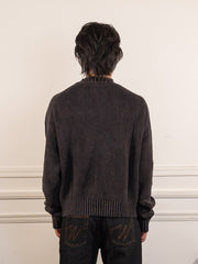 Stamp Knit - Charcoal Black - Bram's Fruit - vue de dos portée