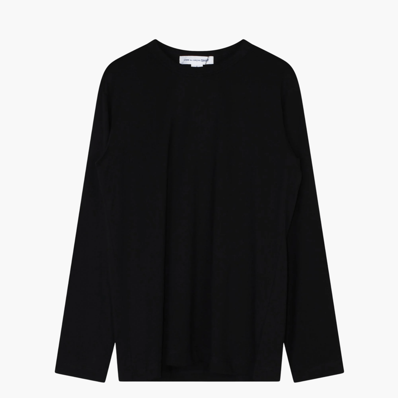 CDG SHIRT Forever Long-sleeve Black porté – vêtements homme Rennes – Aura Store