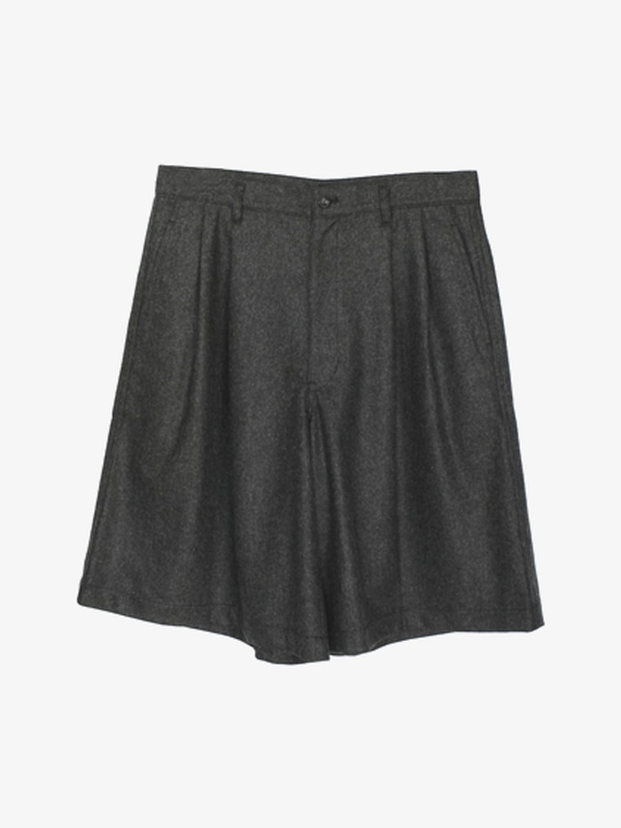 Short à pinces Comme des Garçons SHIRT FR-P506-W26 Grey en flanelle de laine - vue de face