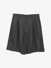 Short à pinces Comme des Garçons SHIRT FR-P506-W26 Grey en flanelle de laine - vue de face