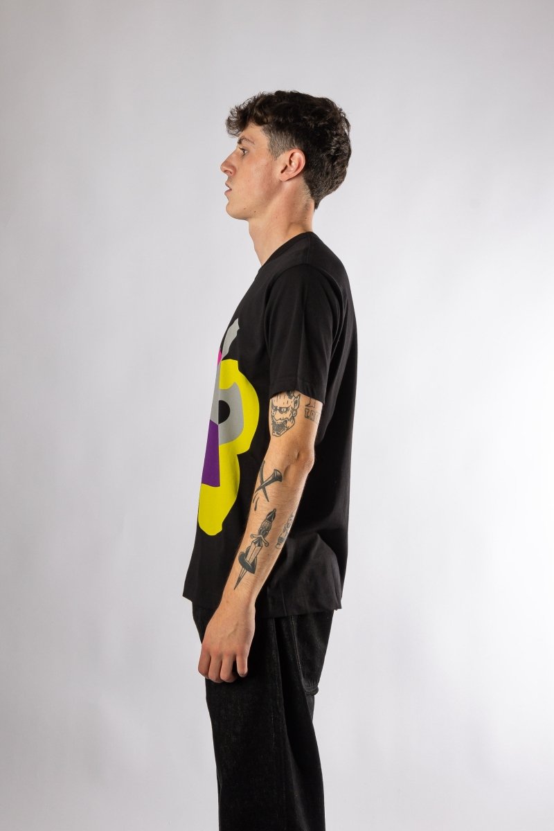 Détail motif t-shirt CDG SHIRT noir – boutique mode Rennes