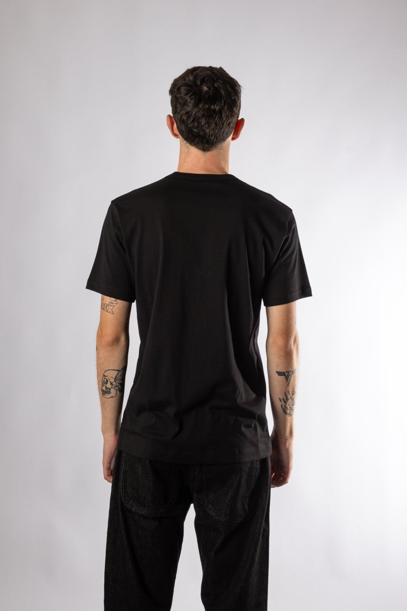 Graphic Printed T-Shirt Black vue de dos – Aura Store Rennes