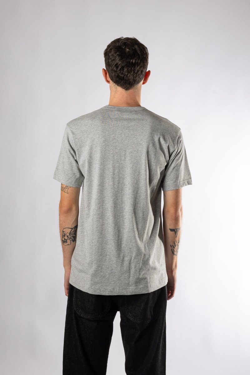 Graphic Printed T-Shirt Grey vue de dos – boutique mode Rennes