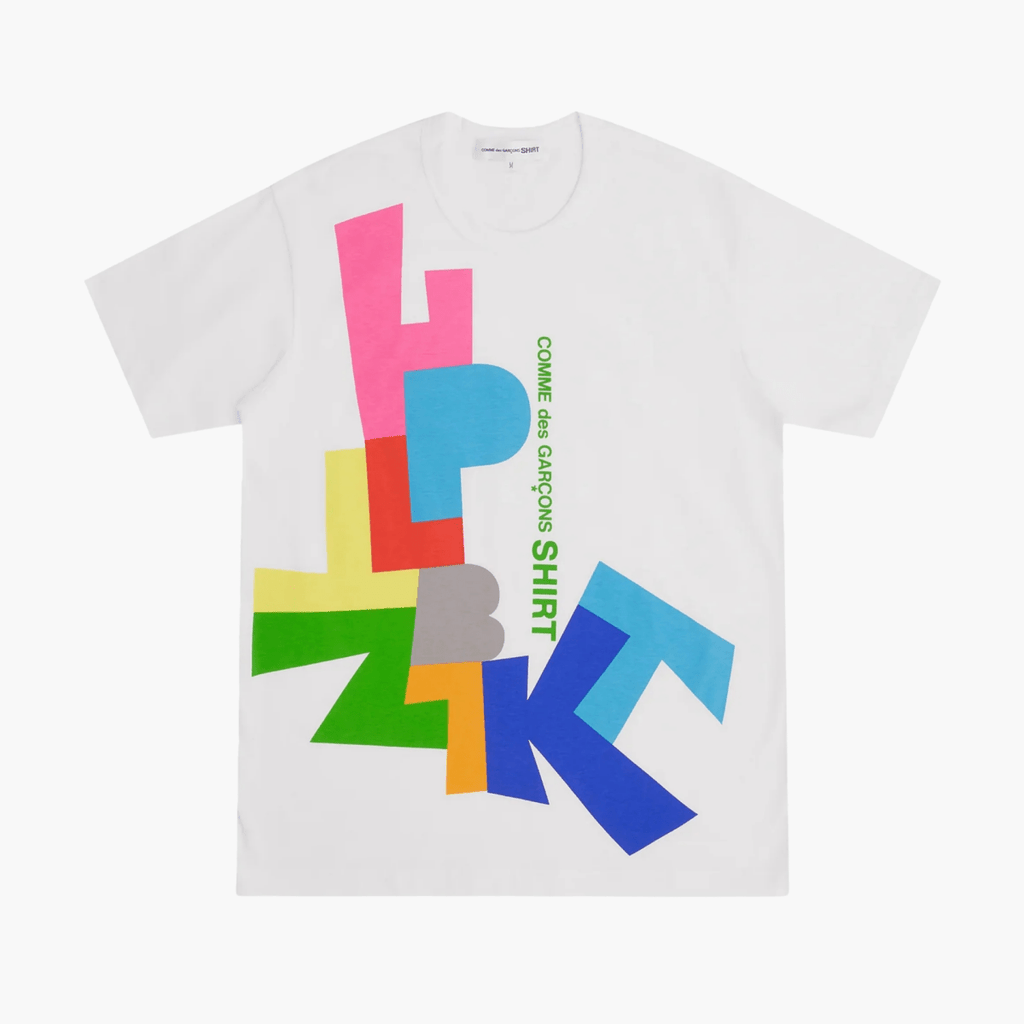 T-shirt blanc imprimé Comme des Garçons SHIRT – boutique homme Rennes