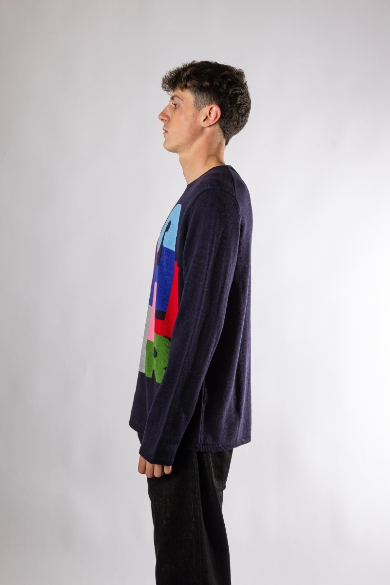 MENS SHIRT KNITTED Bleu COMME DES GARÇONS shirt