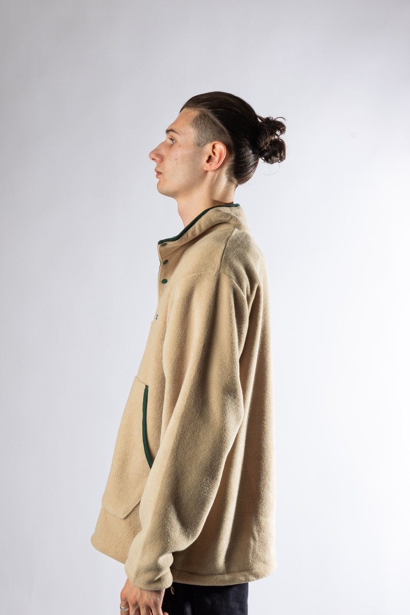 FLEECE BUTTON ANORAK BEIGE Kappy