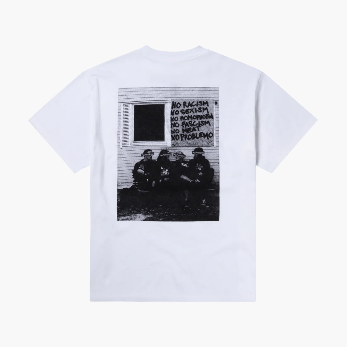Coupe unisexe droite t-shirt Aries Arise blanc coton doux concept store indépendant Rennes Bretagne — photo 2