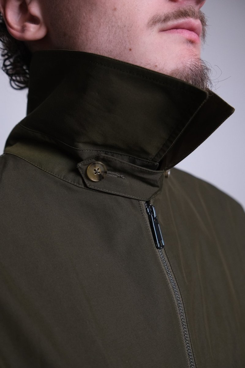 détail col chemise et poches blouson seventies baracuta g18 beech 2