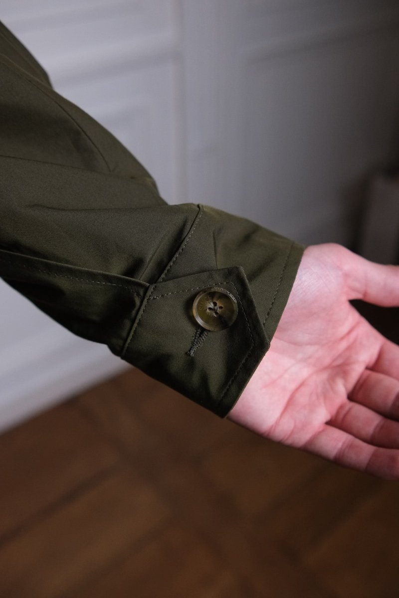 détail col chemise et poches blouson seventies baracuta g18 beech 3