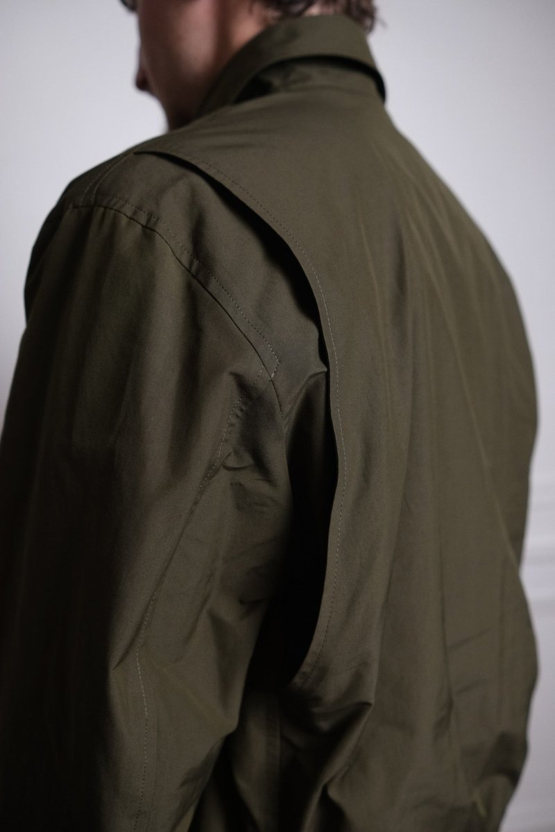 détail col chemise et poches blouson seventies baracuta g18 beech 5